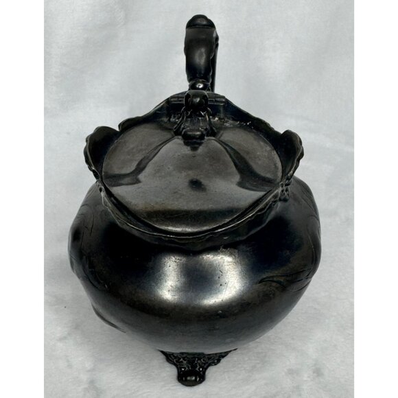 Antique Quadruple Plate Silver Pitcher By Homan Silverplate Co - Picture 5 of 9